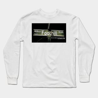 Foothill Boulevard, San Dimas, California by Mistah Wilson Long Sleeve T-Shirt